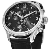Tissot Chrono XL Classic Black Dial Black Leather Strap Watch For Men - T116.617.16.057.00