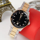 Tissot Seastar 1000 Black Dial Two Tone Steel Strap Watch For Men - T120.410.22.051.00