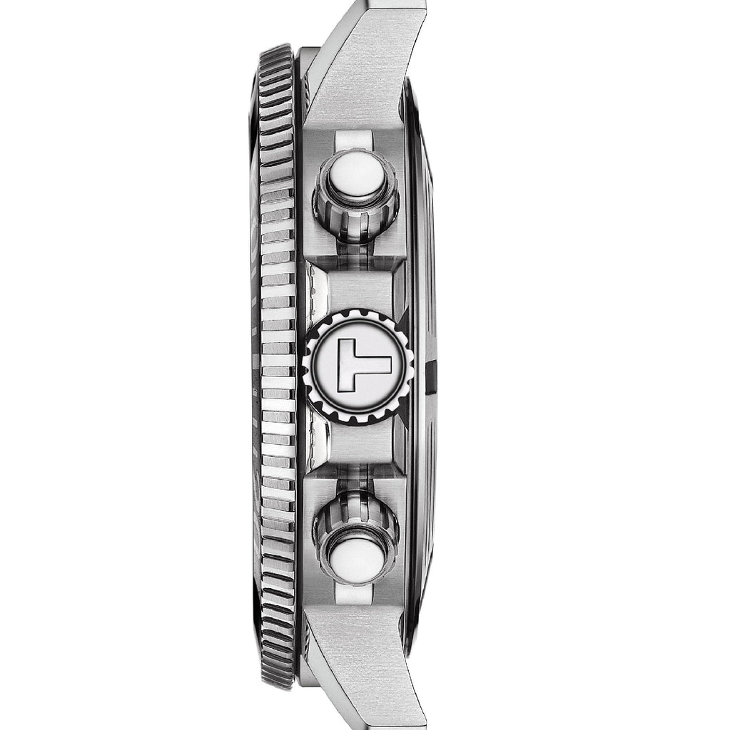Tissot Seastar 1000 Chronograph Green Dial Silver Steel Strap Watch For Men - T120.417.11.091.01