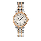 Tissot Carson Premium Lady Silver Dial Two Tone Steel Strap Watch For Women - T122.210.22.033.01
