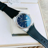 Tissot PRX Powermatic 80 Blue Dial Black Rubber Strap Watch for Men - T137.407.17.041.00
