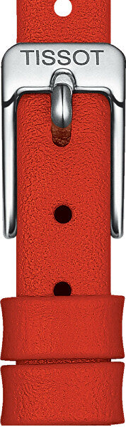 Tissot Lovely Round Mother of Pearl Dial Red Leather Strap Watch for Women - T140.009.16.111.00