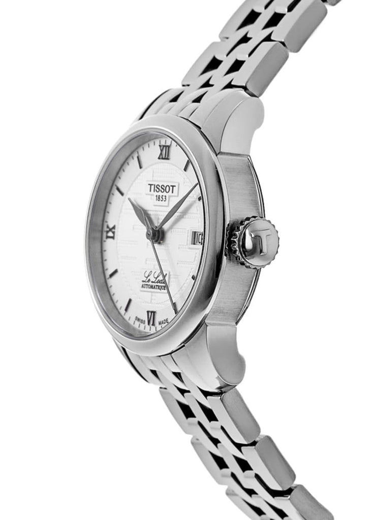 Tissot Le Locle Automatic Double Happiness Lady Silver Dial Silver Steel Strap Watch For Women - T41.1.183.35