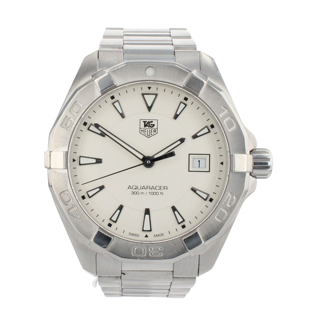 Tag Heuer Aquaracer White Dial Watch for Men - WAY1111.BA0928