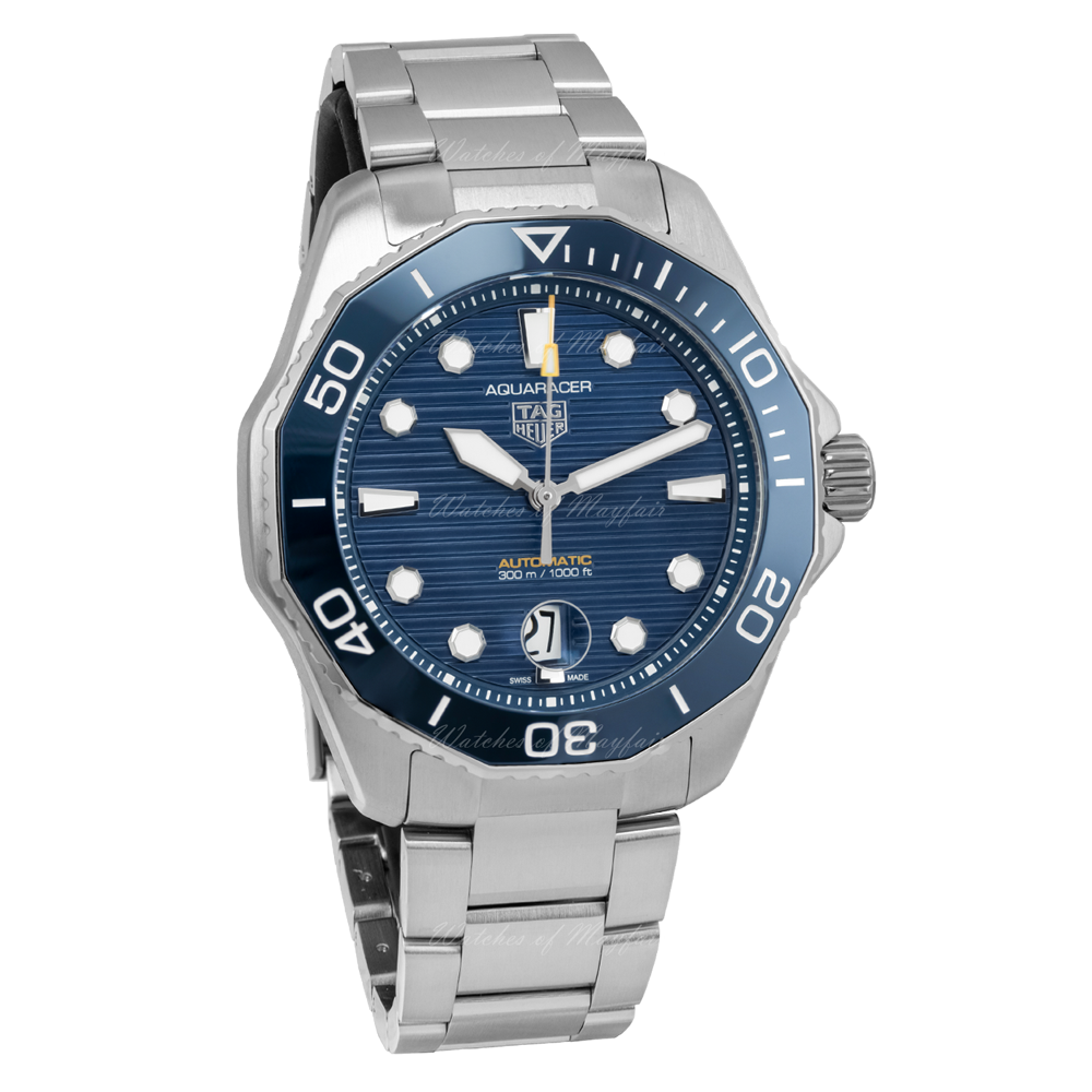 Tag Heuer Aquaracer Professional 300 Automatic Blue Dial Silver Steel Strap Watch for Men - WBP201B.BA0632