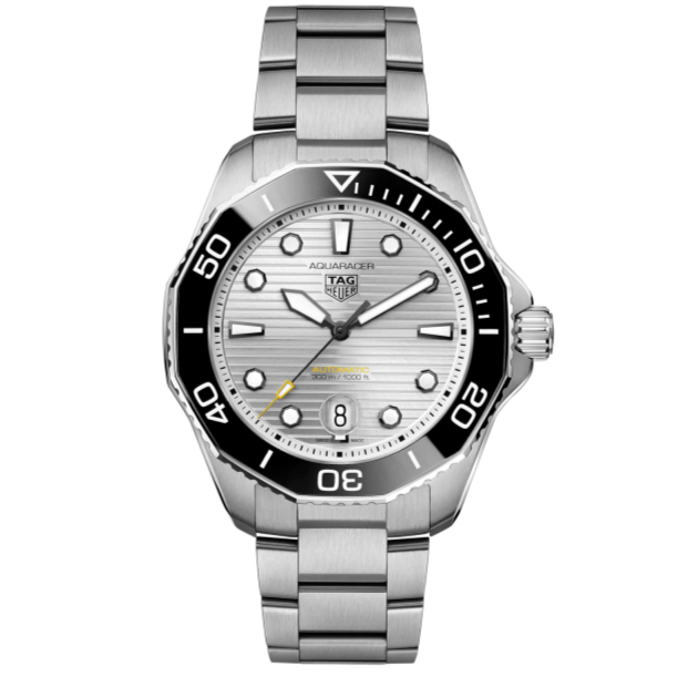 Tag Heuer Aquaracer Professional 300 Automatic Silver Dial Silver Steel Strap Watch for Men - WBP201C.BA0632