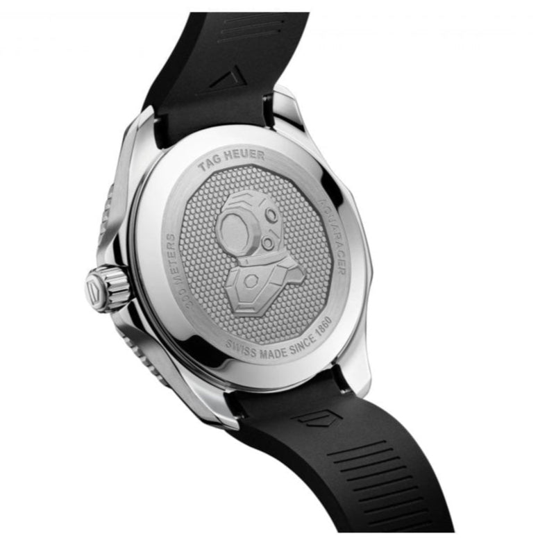 Tag Heuer Aquaracer Professional 300 Automatic Black Dial Black Rubber Strap Watch for Men - WBP201A.FT6197