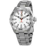 Tag Heuer Aquaracer Calibre 5 Automatic White Dial Silver Steel Strap Watch for Men - WAY2013.BA0927