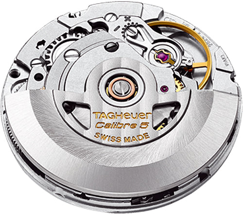 Tag Heuer Carrera Calibre 5 Automatic White Dial Brown Leather Strap Watch for Men - WAR201B.FC6291