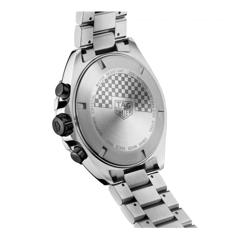 Tag Heuer Formula 1 Chronograph Grey Dial Silver Steel Strap Watch for Men - CAZ101AG.BA0842