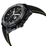 Tag Heuer Aquaracer Chronograph PVD Black Dial Black Nylon Strap Watch for Men - CAY218A.FC6361