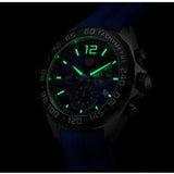 Tag Heuer Formula 1 Chronograph Blue Dial Blue Rubber Strap Watch for Men - CAZ101AV.FT8077