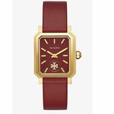 Tory Burch Robinson Quartz Red Dial Red Leather Strap Watch for Women - TBW1505