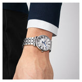 Tissot Carson Premium Silver Dial Silver Steel Strap Watch for Men - T122.417.11.033.00