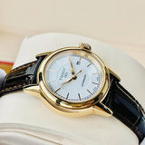 Tissot Carson Automatic White Dial Brown Leather Strap Watch For Women - T085.207.36.011.00