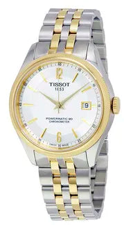 Tissot Ballade Powermatic 80 Chronometer Silver Dial Two Tone Steel Strap Watch For Men - T108.408.22.037.00