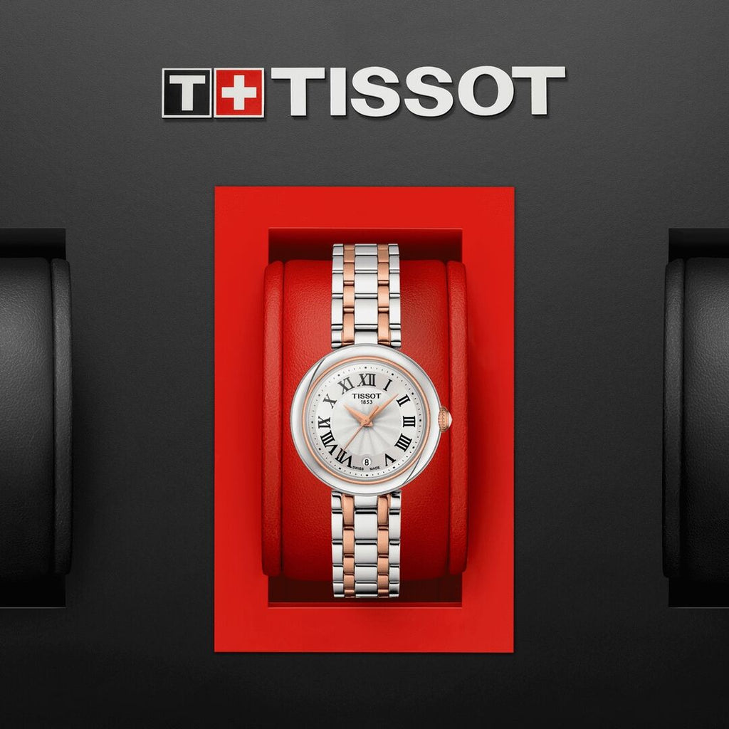 Tissot Bellissima Small Lady White Dial Two Tone Steel Strap Watch For Women - T126.010.22.013.01