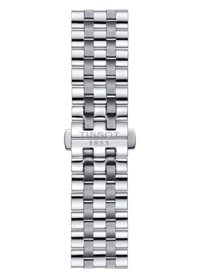 Tissot Carson Premium Black Dial Silver Steel Strap Watch For Men - T122.410.11.053.00