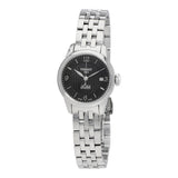 Tissot Le Locle Small Automatic Black Dial Silver Steel Strap Watch For Women - T41.1.183.54