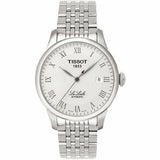 Tissot T Classic Le Locle Automatic White Dial Silver Steel Strap Watch For Men - T41.1.483.33