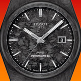 Tissot PRX Powermatic 80 Carbon Black Dial Black Rubber Strap Watch for Men - T137.907.97.201.00