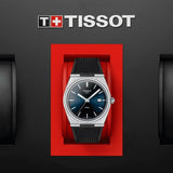 Tissot PRX Blue Dial Black Rubber Strap Watch For Men - T137.410.17.041.00