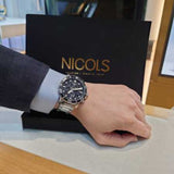 Tissot Seastar 1000 Lady Black Dial Silver Steel Strap Watch for Women - T120.210.11.051.00