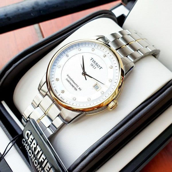 Tissot Luxury Powermatic 80 Silver Dial Silver Steel Strap Watch For Men - T086.408.22.036.00