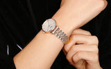 Tissot T Classic Everytime Small White Dial Rose Gold Mesh Bracelet Watch For Women - T109.210.33.031.00