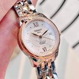 Tissot Le Locle Automatic Lady Silver Dial Two Tone Steel Strap Watch For Women - T41.2.183.16