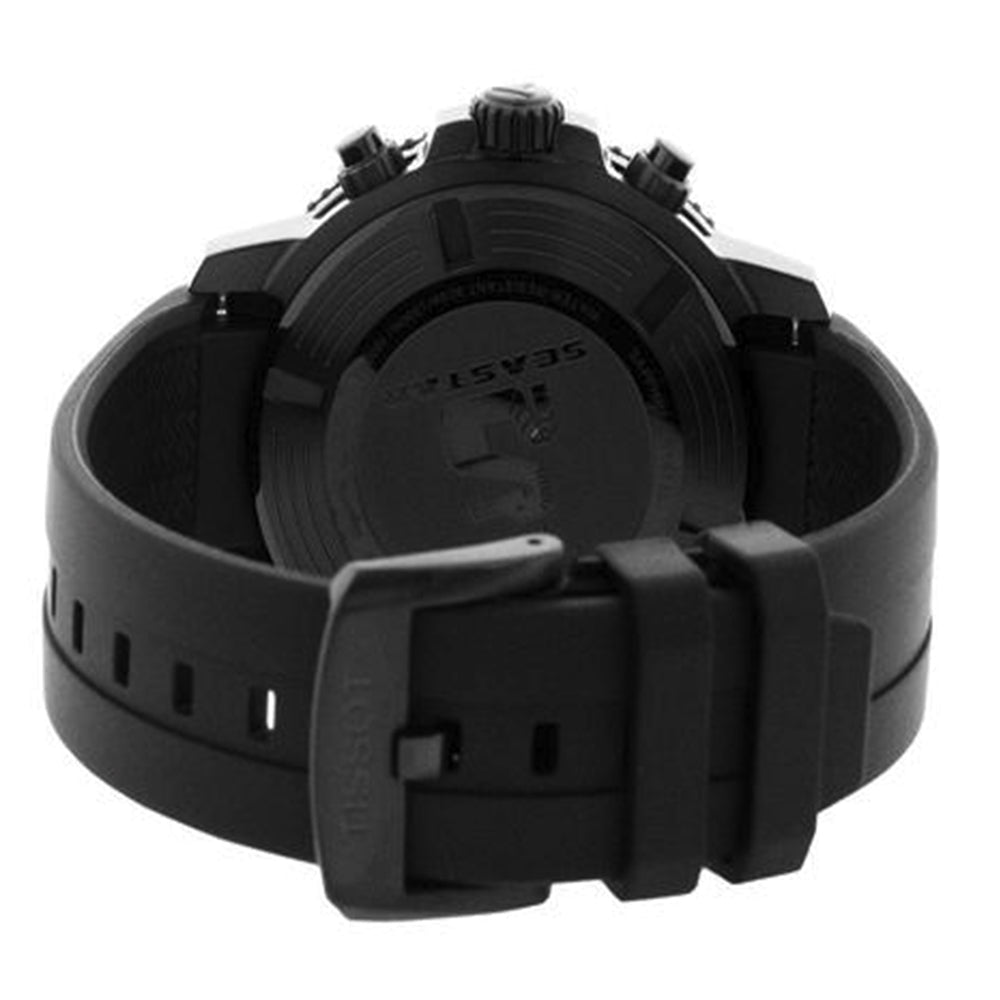 Tissot Seastar 1000 Chronograph Black Dial Black Rubber Strap Watch For Men - T120.417.37.051.02