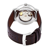 Tissot T-Classic Powermatic 80 Silver Dial Brown Leather Strap Watch For Men - T122.407.16.031.00