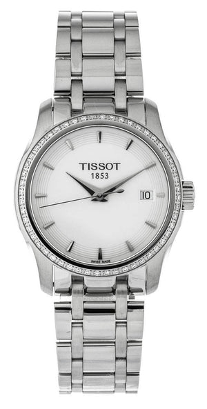 Tissot T Trend Couturier Lady White Dial Watch For Women - T035.210.61.011.00