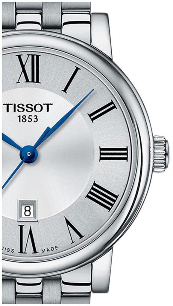 Tissot Carson Premium Silver Dial Silver Steel Strap Watch For Men - T122.410.11.033.00