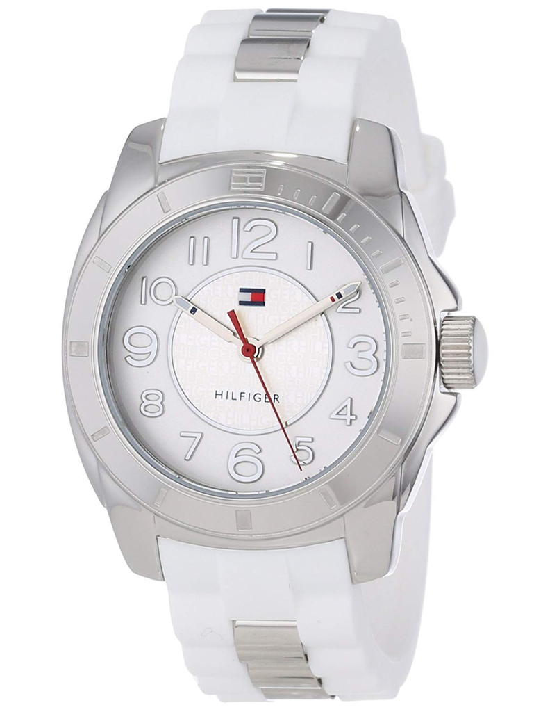 Tommy Hilfiger K2 White Dial White Rubber Strap Watch for Women - 1781306