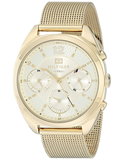 Tommy Hilfiger Mia Gold Dial Gold Mesh Bracelet Watch for Women - 1781488
