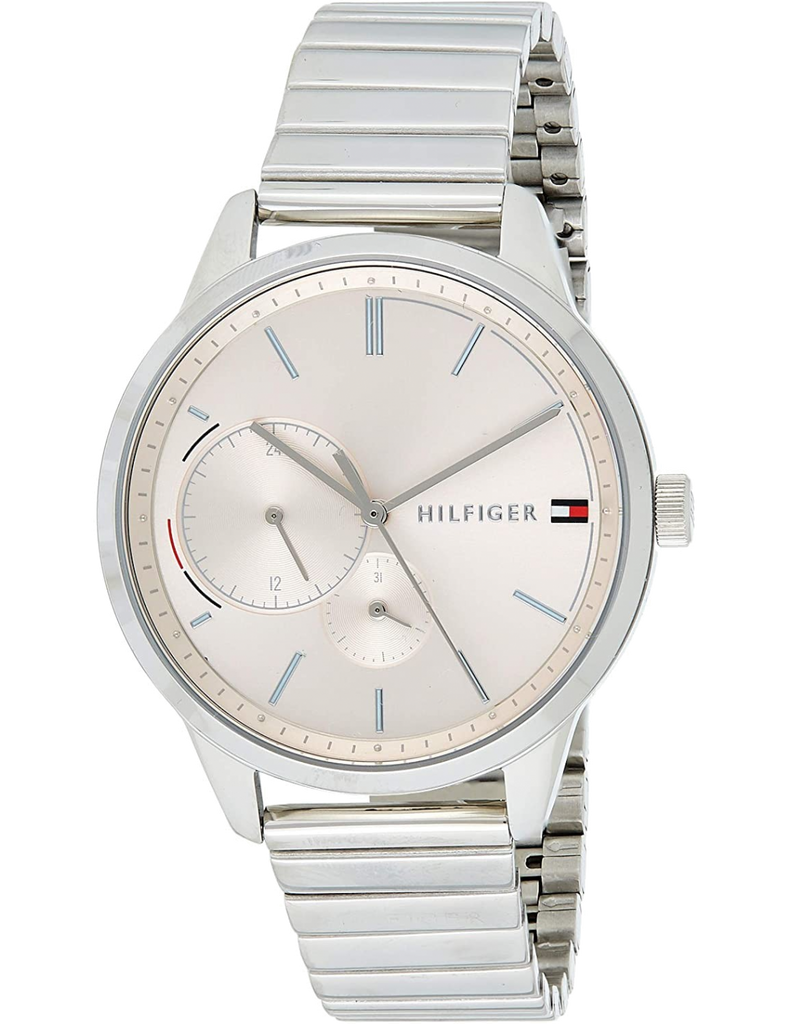 Tommy Hilfiger Brooke Pink Dial Silver Steel Strap Watch for Women - 1782020