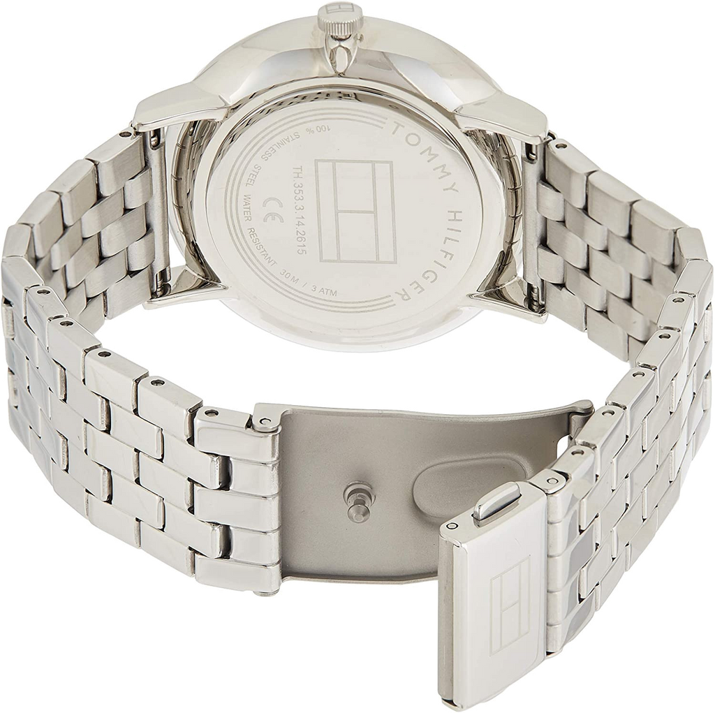 Tommy Hilfiger Jenna Quartz White Dial Silver Steel Strap Watch for Women - 1782068