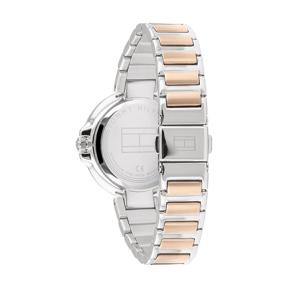 Tommy Hilfiger Angela Chronograph Pink Dial Two Tone Steel Strap Watch for Women - 1782127