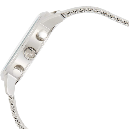 Tommy Hilfiger Kane Quartz Blue Dial Silver Mesh Bracelet Watch for Men - 1791398