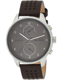 Tommy Hilfiger Chase Quartz Brown Dial Brown Leather Strap Watch for Men - 1791579