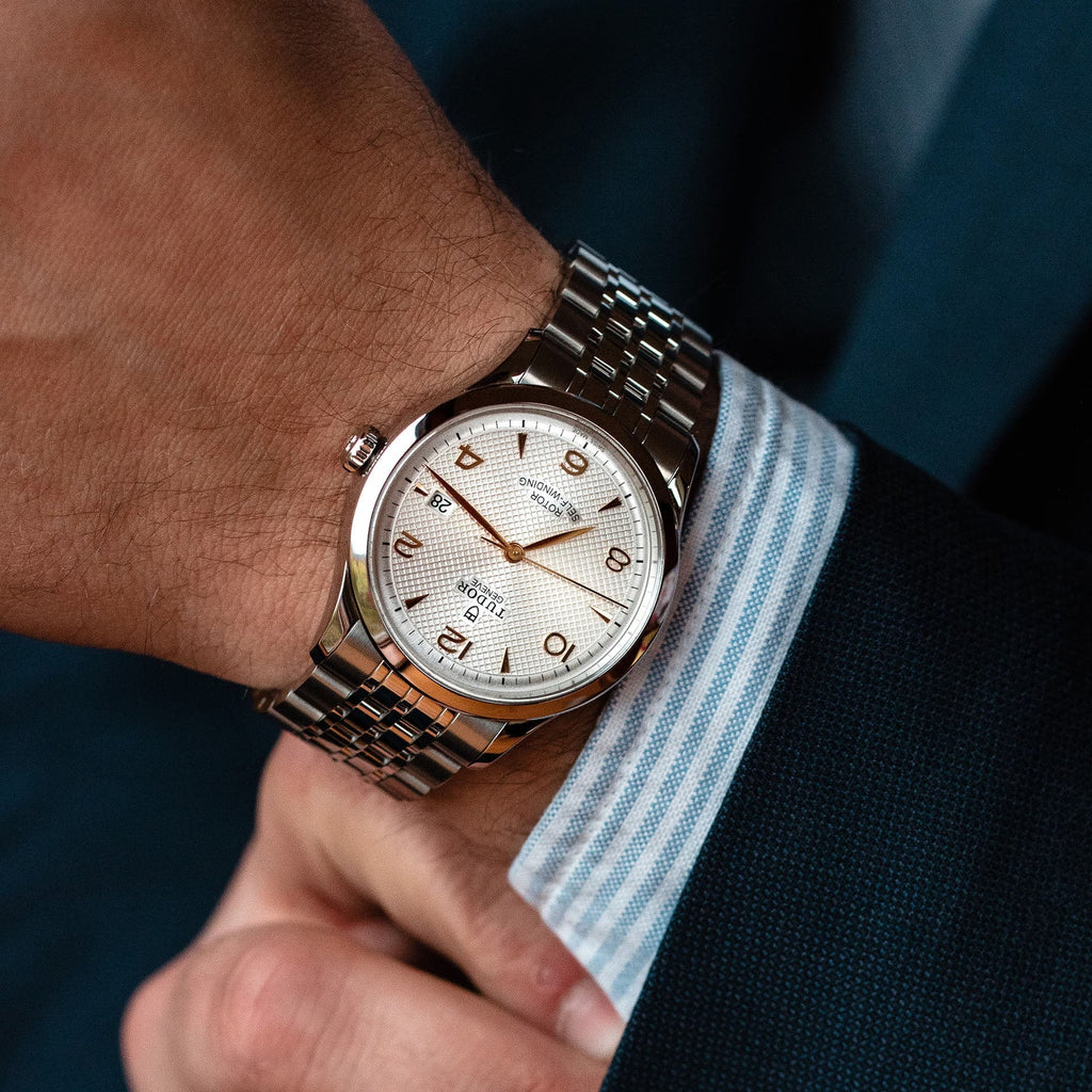 Tudor 1926 Automatic Silver Dial Silver Steel Strap Watch for Men - M91650-0001