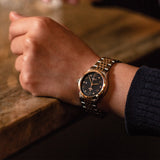 Tudor 1926 Automatic Diamonds Black Dial Two Tone Steel Strap Watch for Men - M91651-0004