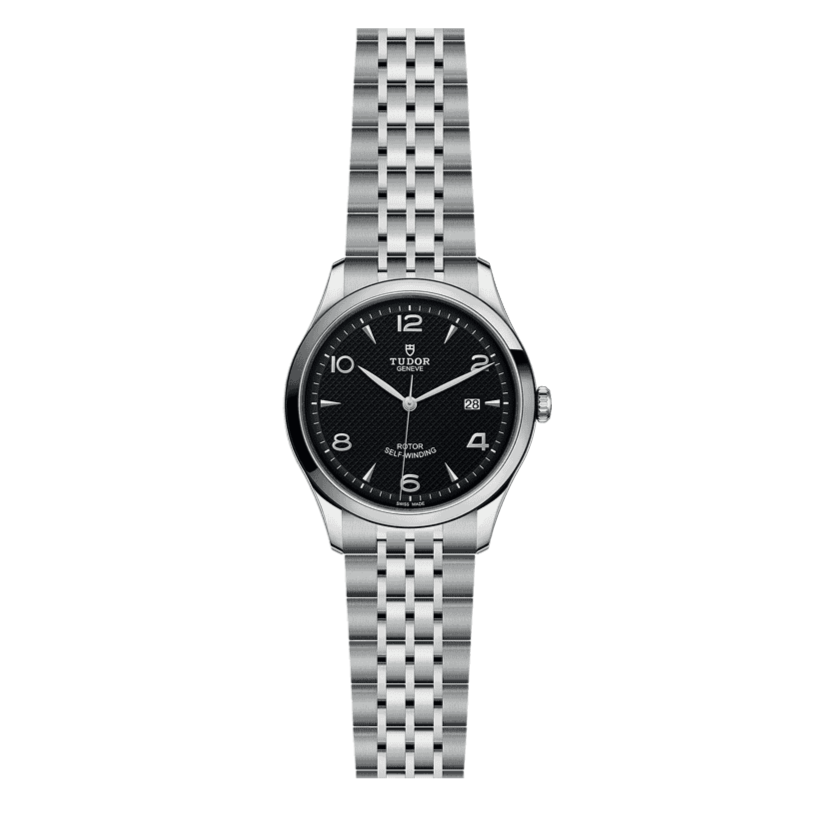 Tudor 1926 Automatic Black Dial Silver Steel Strap Watch for Men - M91650-0002