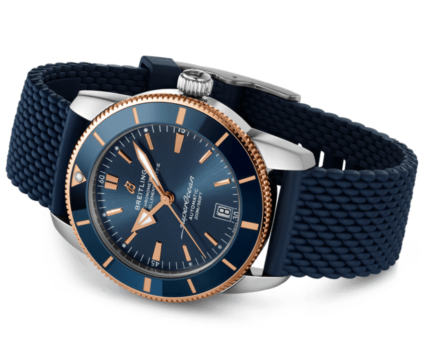 Breitling Superocean Heritage B20 Automatic 42 Blue Dial Blue Mesh Bracelet Watch for Men - UB2010161C1S1