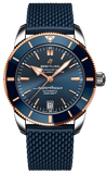 Breitling Superocean Heritage B20 Automatic 42 Blue Dial Blue Mesh Bracelet Watch for Men - UB2010161C1S1