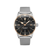 Breitling Superocean Heritage B20 Automatic 44 Black Dial Silver Mesh Bracelet Watch for Men - UB2030121B1A1