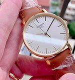 Tissot T Classic Everytime White Dial Brown Leather Strap Watch For Men - T109.410.36.031.00