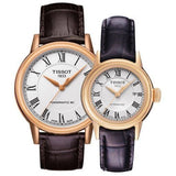 Tissot T Classic Carson White Dial Brown Leather Strap Watch For Women - T085.207.36.013.00