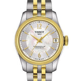 Tissot Ballade Powermatic 80 Mother of Pearl Silver Dial Two Tone Steel Strap Watch For Women - T108.208.22.117.00